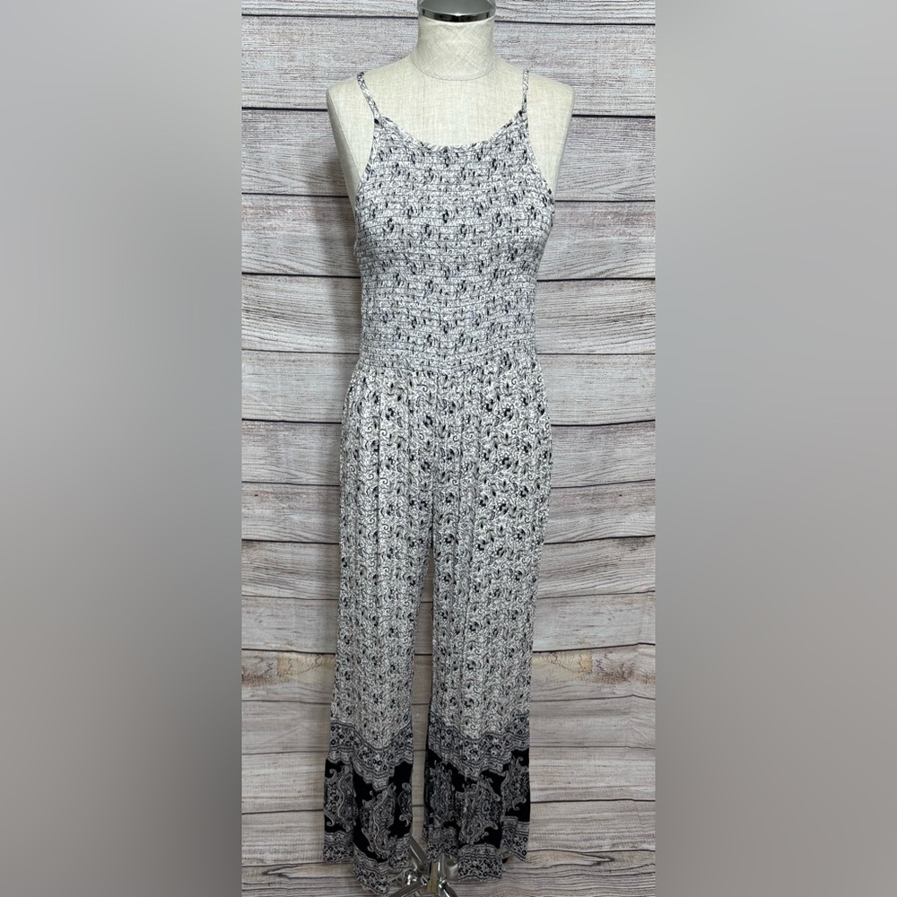 Angie Monochrome Patterned Jumpsuit